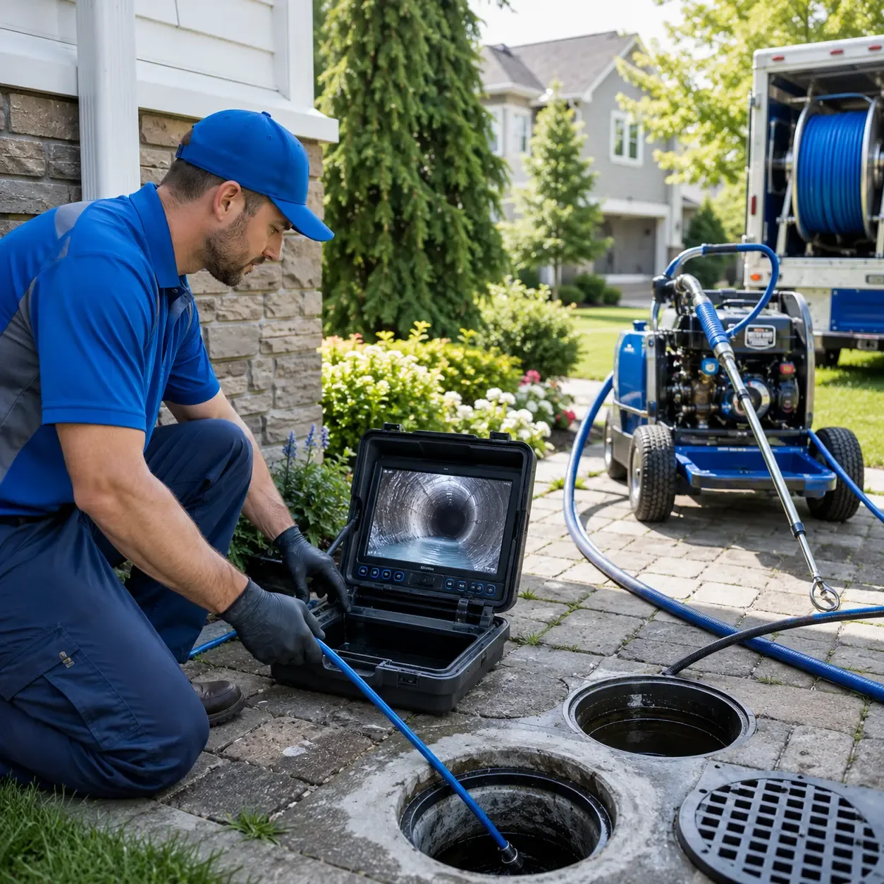 Outdoor drain cleaning professionals serving Princeton Junction, NJ
